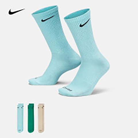 NIKE 耐吉 Everyday Plus Lightweight socks 六雙一組 三色 淡藍色 泰瑞色 奶茶色 SX6891-924