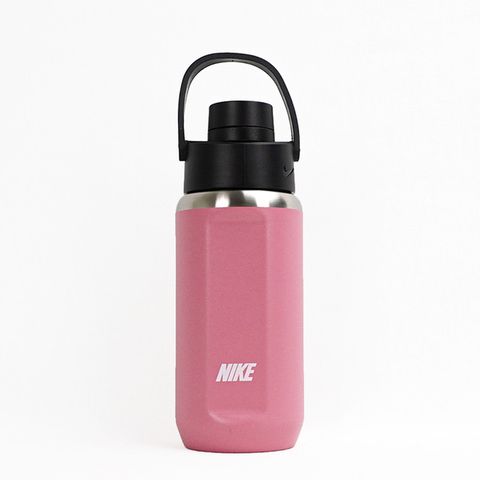 NIKE 耐吉 SS Recharge [N100364364112] 大口徑 保冷瓶 運動 休閒 健身 350ML 粉紅