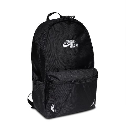 NIKE 耐吉 後背包 Jordan Backpack 男女款 喬丹 飛人 大容量 筆電夾層 水壺袋 黑 白 JD2213011GS-001