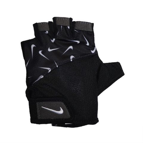 NIKE 耐吉 手套 Gym Elemental Gloves 女款 健身 重訓 魔鬼氈 黏扣帶 鬆緊可調 黑 白 N0002556-091