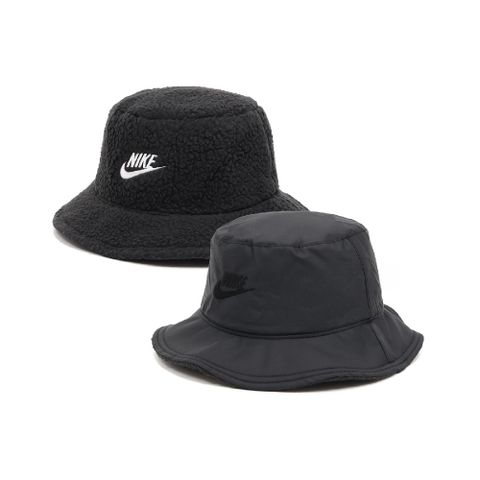 Nike 耐吉 漁夫帽 Apex Reversible 黑 白 雙面戴 毛絨絨 保暖 羊羔絨 FJ8690-010