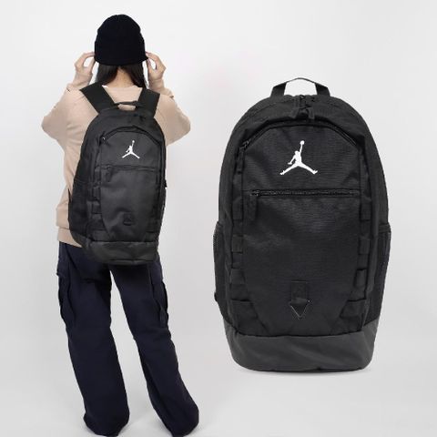 Nike 耐吉 後背包 Jordan 黑 白 大容量 多夾層 喬丹 筆電包 雙肩包 背包 JD2413005AD-002