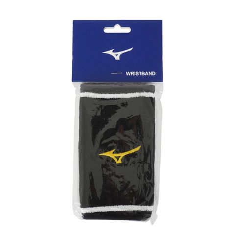 Mizuno Wristband [32TY0Y0194Q] 護腕 毛巾 吸汗 運動 訓練 跳舞 1入 15cm 黑黃