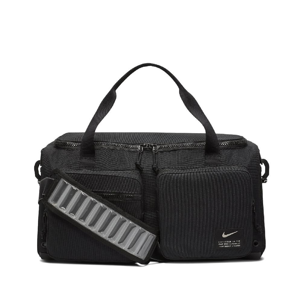 NIKE 耐吉   手提包 Utility Power Duffel 男女款 健身包 肩背 外出 旅遊 大容量 多夾層 黑 CK2795-010