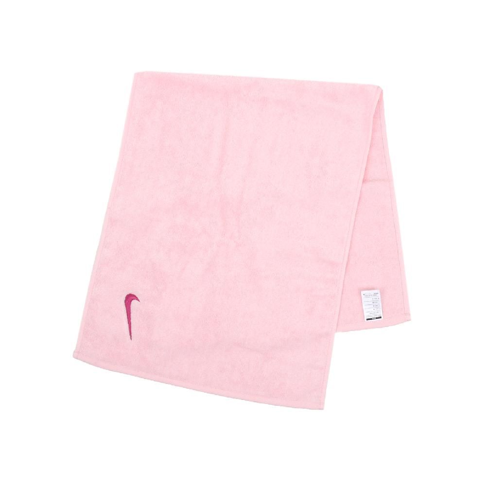 NIKE 耐吉   毛巾 Solid Core Towel 粉 純棉 吸汗 刺繡 健身 訓練 球類 運動毛巾 N100154160-6NS