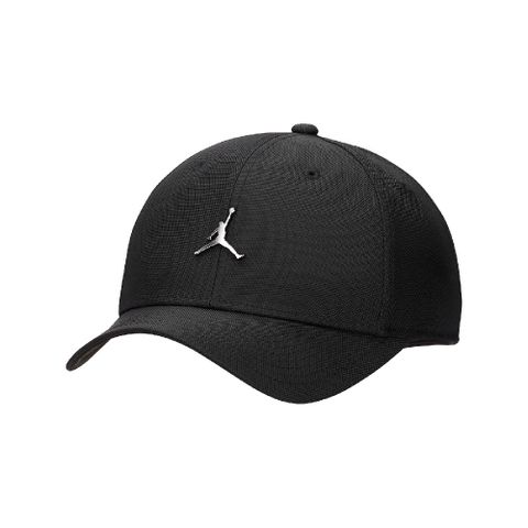 Nike 耐吉 棒球帽 Jordan Rise Cap 黑 銀 可調式帽圍 經典 飛人 老帽 帽子 FD5186-010
