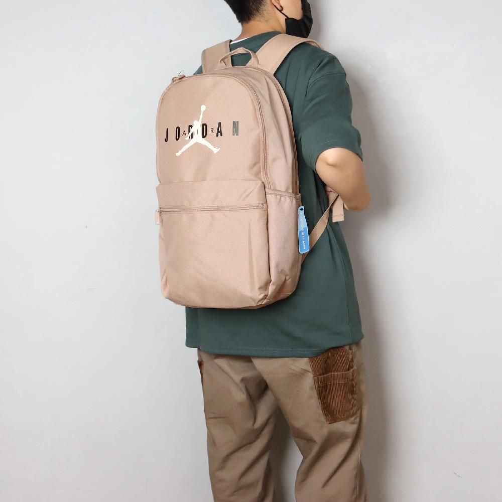 NIKE 耐吉   後背包 Jordan Backpack 棕 黑 13吋 多夾層 喬丹 筆電包 雙肩包 背包 JD2413006AD-004