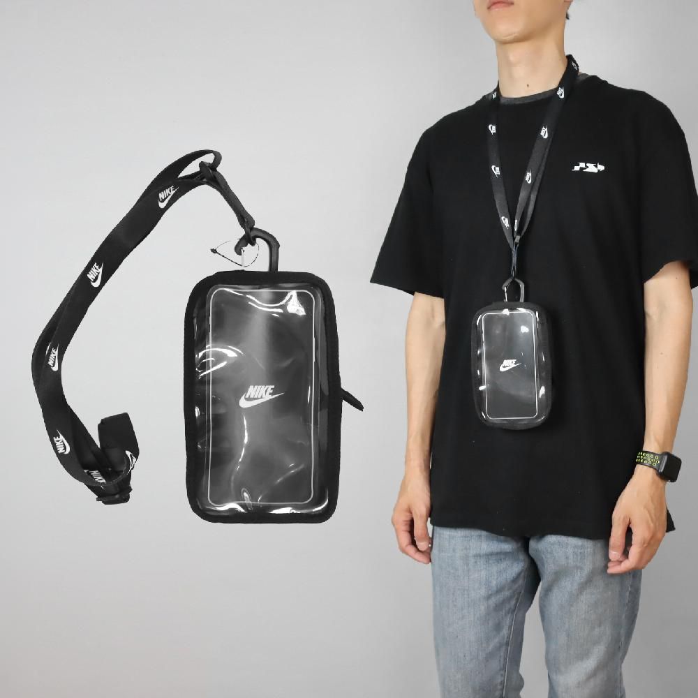 NIKE 耐吉   手機斜背包 Club Phone Crossbody Bag 黑 白 可觸控 防撕裂 斜背包 手機包 N100909609-1OS