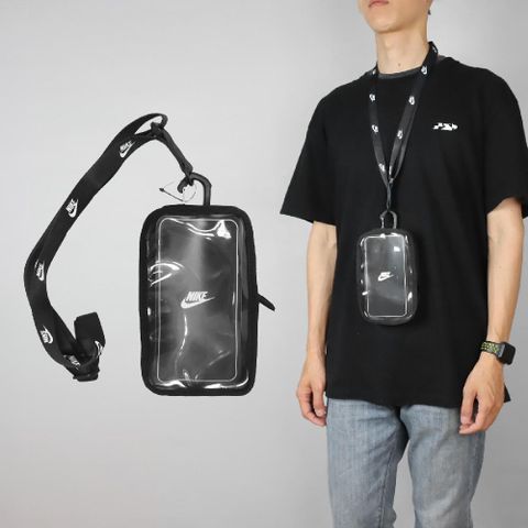 NIKE 耐吉 手機斜背包 Club Phone Crossbody Bag 黑 白 可觸控 防撕裂 斜背包 手機包 N100909609-1OS