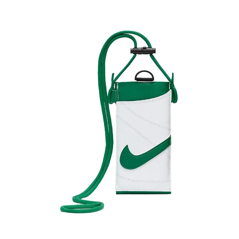 NIKE 耐吉   手機斜背包 Premium Phone Crossbody Bag 綠 白 可觸控 可調背帶 小包 N101003631-1OS