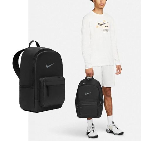 NIKE 耐吉 包包 Heritage 男女款 黑 灰 後背包 雙肩包 筆電包 書包 大學包 DN3592-010