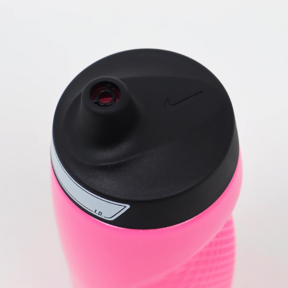 NIKE 耐吉   水壺 Refuel Water Bottle 24 oz 粉 白 可擠壓 單車 運動水壺 N100766663-424