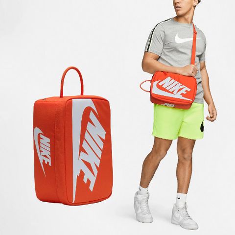 Nike 耐吉 鞋袋 Shoe Box Bag 橘 白 鞋盒包 手提包 側背包 DV6092-870