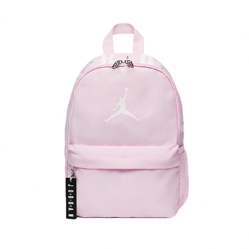 NIKE 耐吉   後背包 Jordan Jumpman Backpack 兒童款 粉 白 小朋友 雙肩包 背包 書包 JD2423005TD-001