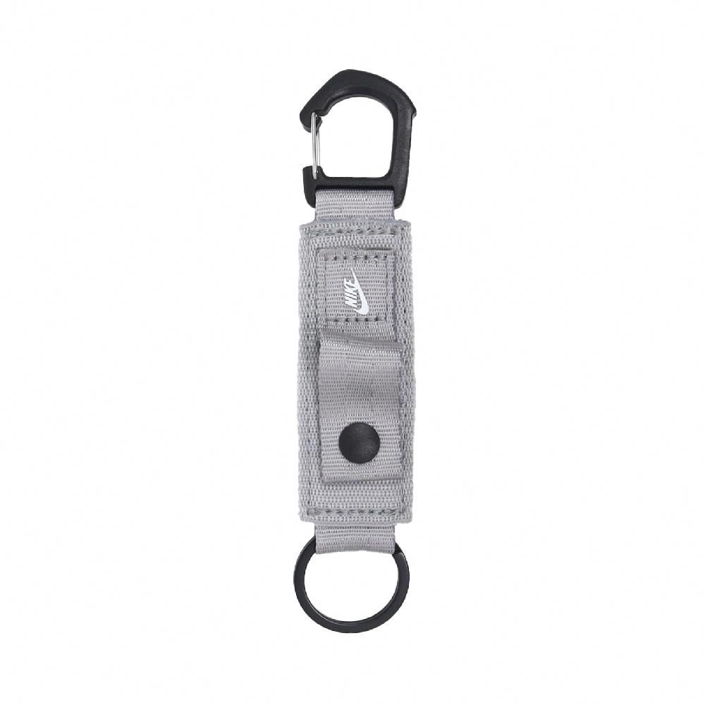 NIKE 耐吉   鑰匙扣 Club Key Holder 灰 白 抗撕裂 吊飾 鑰匙圈 N101003500-7OS