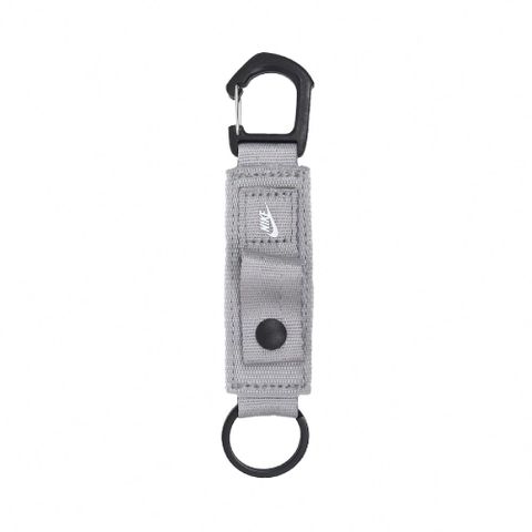 NIKE 耐吉 鑰匙扣 Club Key Holder 灰 白 抗撕裂 吊飾 鑰匙圈 N101003500-7OS