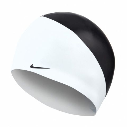 NIKE 耐吉 泳帽 JDI Silicone Swim Cap 黑 白 矽膠 游泳 運動 成人 NESS9164-001