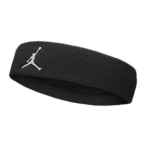 Nike 耐吉 頭帶 Jordan Jumpman Headband 喬丹 飛人 髮帶 頭巾 毛巾布 鬆緊 黑 白 JKN0001-0OS