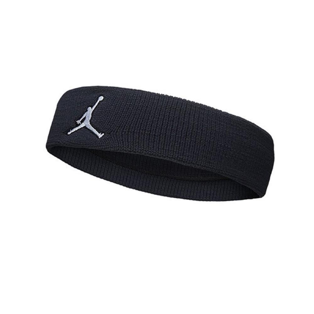 NIKE 耐吉   頭帶 Jordan Jumpman Headband 喬丹 飛人 髮帶 頭巾 毛巾布 鬆緊 黑 白 JKN0001-0OS