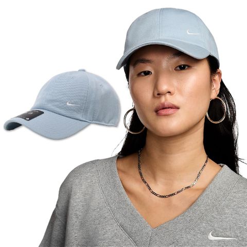 NIKE 耐吉 棒球帽 Club Unstructured Cap 藍 白 可調帽圍 刺繡 老帽 帽子 FZ5698-440