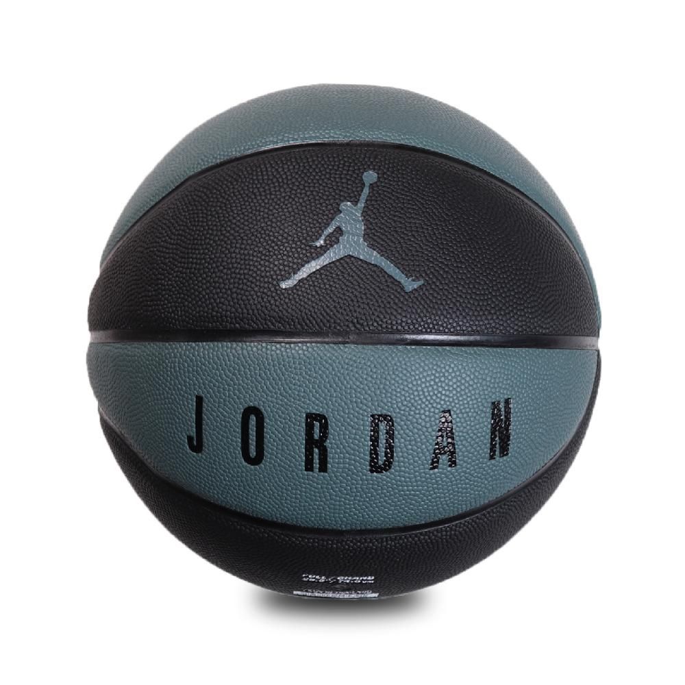 NIKE 耐吉 籃球 Jordan Ultimate 8P No.7 Basketball 喬丹 標準7號球 室內外適用 綠 黑 ...