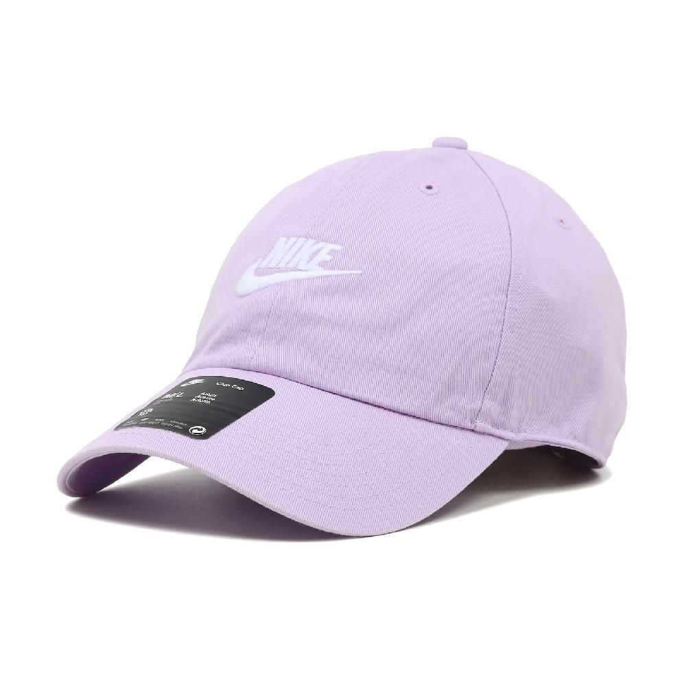 NIKE 耐吉   棒球帽 Club Futura Baseball Cap 紫 白 可調帽圍 棉質 老帽 帽子 FB5368-511