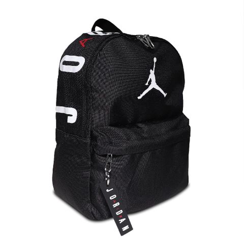 NIKE 耐吉 小後背包 Jordan Backpack 兒童款 喬丹 飛人 迷你包 水壺袋 雙肩背 黑 白 JD2213008TD-001