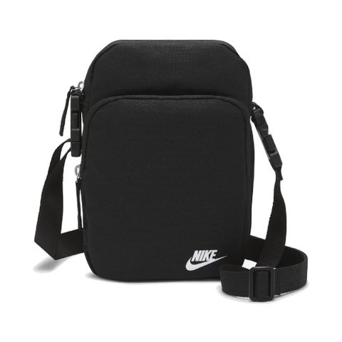 NIKE 耐吉 斜背包 Heritage Crossbody Bag 小包 肩背 外出 手機包 穿搭 黑 白 男女款 DB0456-010