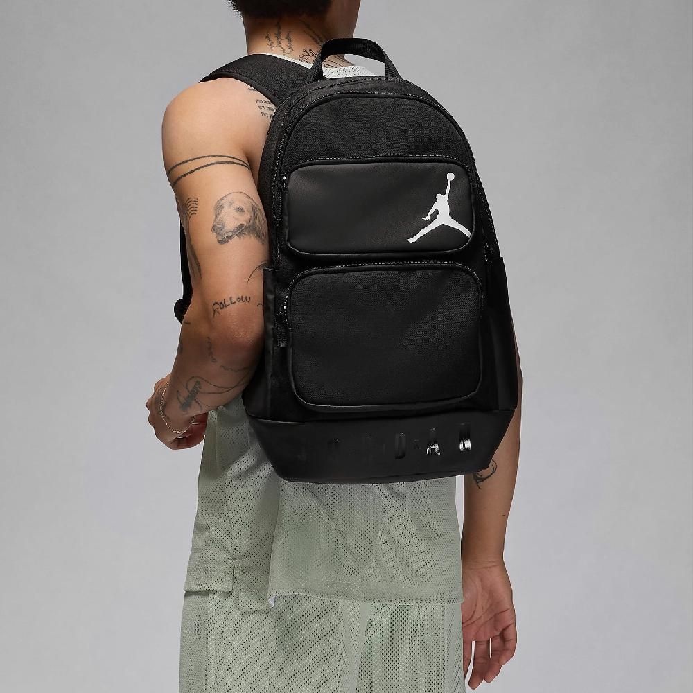 NIKE 耐吉   後背包 Jordan Essentials Backpack 黑 白 15吋 筆電包 雙肩包 背包 JD2433005AD-004