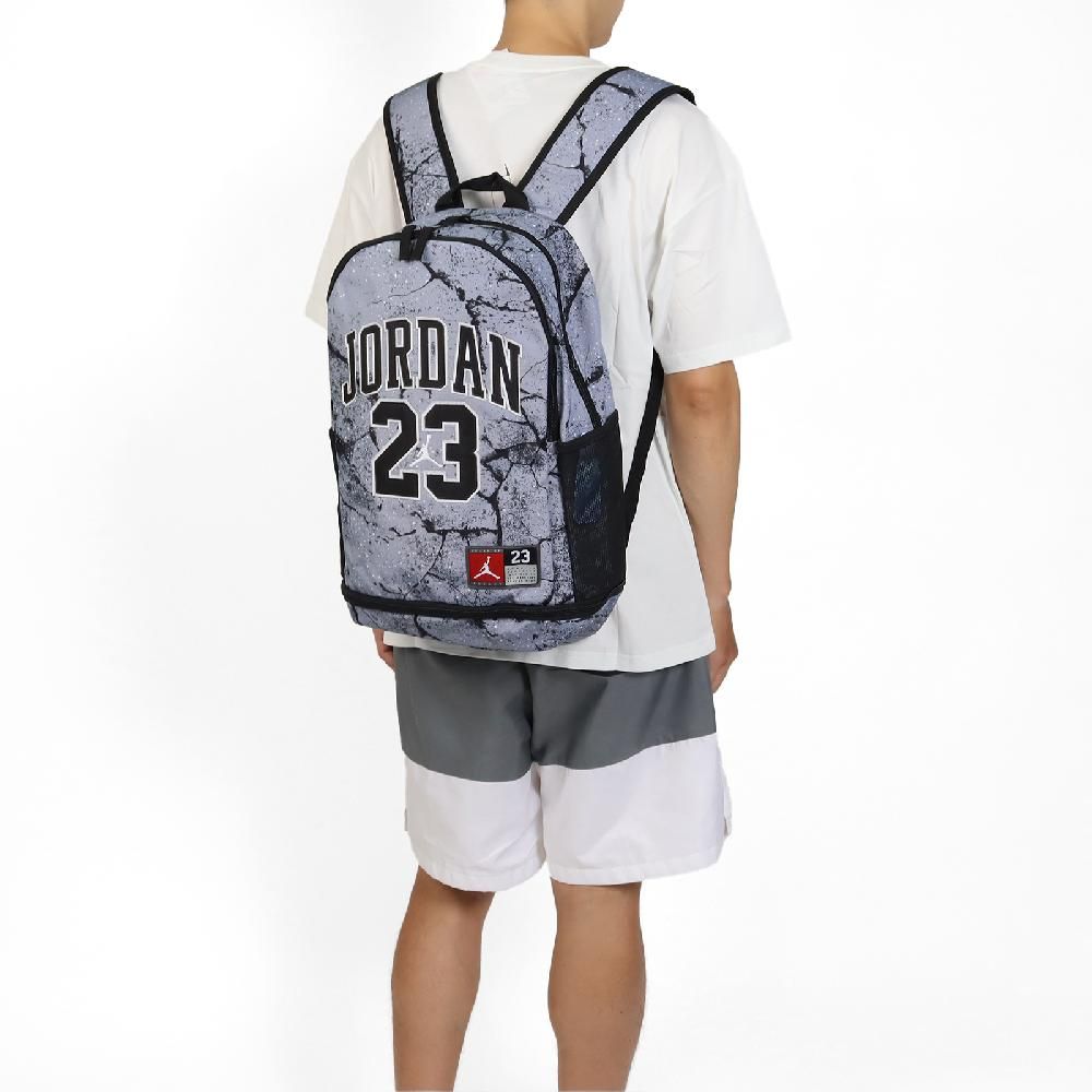 NIKE 耐吉   後背包 Jordan Jersey Backpack 灰 黑 15吋 筆電包 運動包 背包 JD2433009AD-001