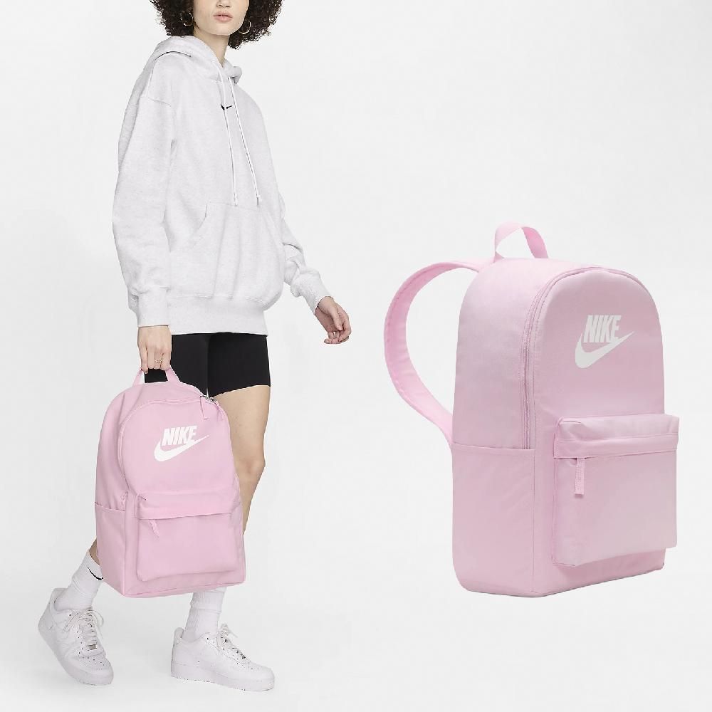 NIKE 耐吉   後背包 Heritage Backpack 粉 白 15吋 加墊肩帶 筆電包 運動包 背包 DC4244-664