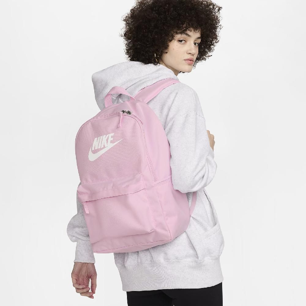 NIKE 耐吉   後背包 Heritage Backpack 粉 白 15吋 加墊肩帶 筆電包 運動包 背包 DC4244-664