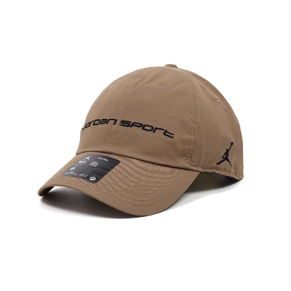 NIKE 耐吉   棒球帽 Jordan Club Unstructured Hat 棕黑 速乾 可調帽圍 老帽 帽子 FZ2020-223