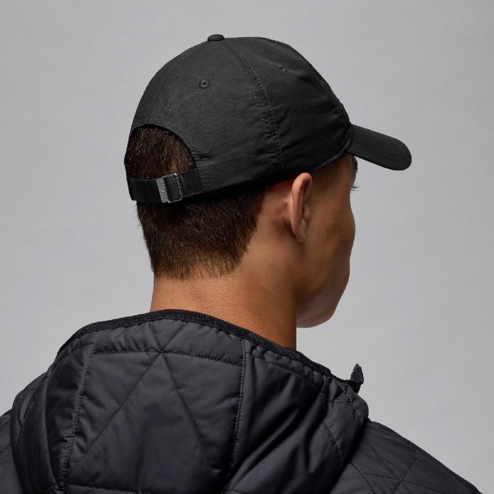 NIKE 耐吉   棒球帽 Jordan Club Unstructured Hat 黑 白 速乾 可調帽圍 老帽 帽子 FZ2020-010