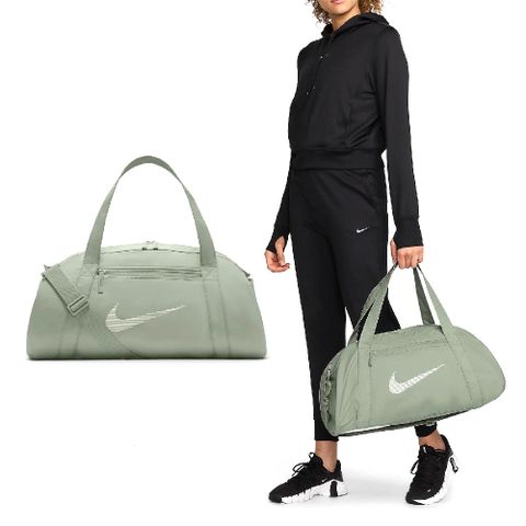 NIKE 耐吉 健身包 Gym Club Duffle Bag 綠 可調背帶 兩用 旅行袋 手提包 斜背包 DR6974-370