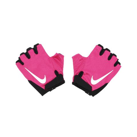 NIKE 耐吉 手套 Gym Essential Gloves 女款 桃紅 黑 魔鬼氈 透氣 露趾 運動手套 N1012314-696