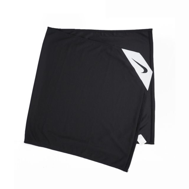 NIKE 耐吉  Cooling Towel S [AC4104-010] 毛巾 涼感 運動毛巾 降溫 91x45cm 黑