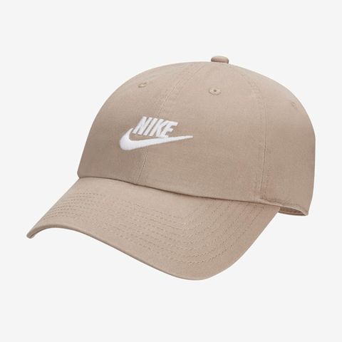 NIKE 耐吉 Club Cap Futura Wsh L [FB5368-247] 男女 鴨舌帽 水洗軟帽 運動 防曬 卡其