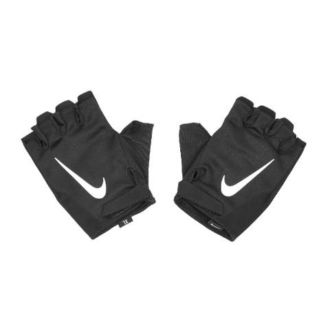 NIKE 耐吉 手套 Gym Essential Glove 男款 黑白 魔鬼氈 透氣 露指 訓練 健身 運動手套 N1012315-091