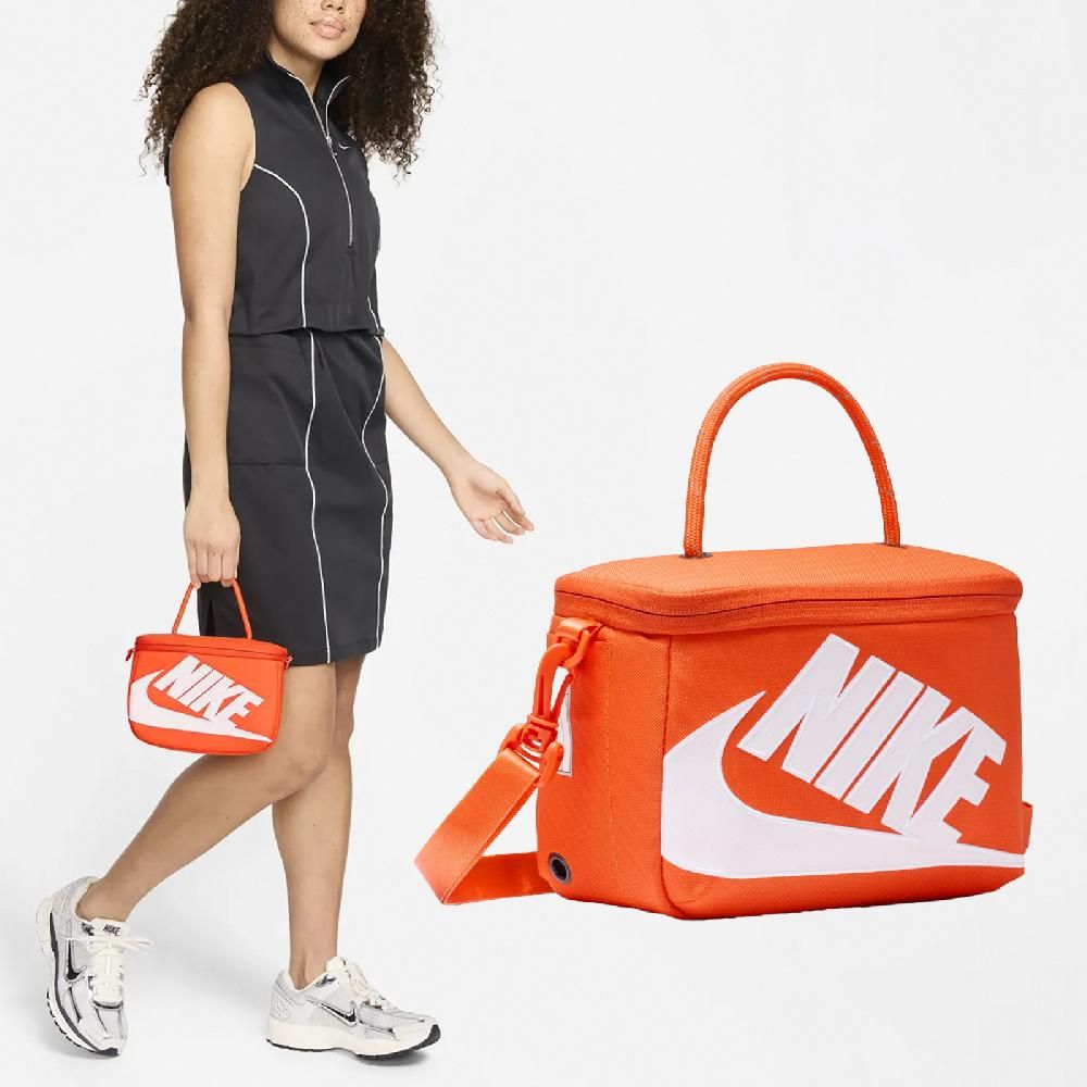 NIKE 耐吉 肩背包 Mini Shoe Box CrossBody Bag 橘白 斜背包 鞋盒包 隨行包 小包 FN3059-869