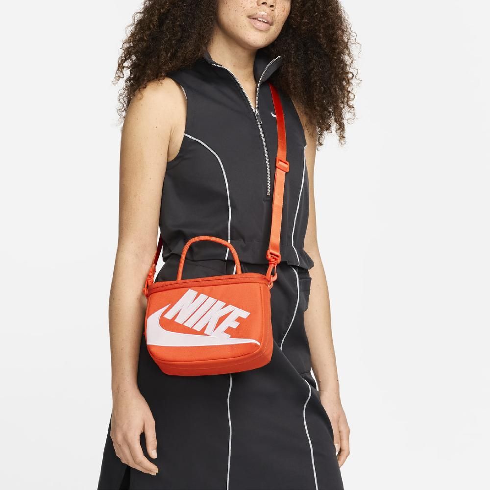 NIKE 耐吉 肩背包 Mini Shoe Box CrossBody Bag 橘白 斜背包 鞋盒包 隨行包 小包 FN3059-869