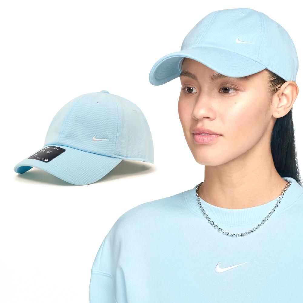 NIKE 耐吉 Nike 耐吉 棒球帽 Club Unstructured Cap 水藍 可調帽圍 老帽 帽子 FZ5698-474