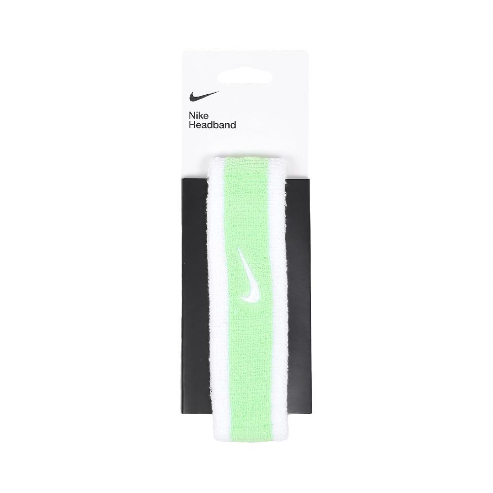 NIKE 耐吉 Nike 耐吉 頭帶 Swoosh 白 綠 棉質 毛巾布 吸汗 籃球 運動 髮帶 N000154411-7OS