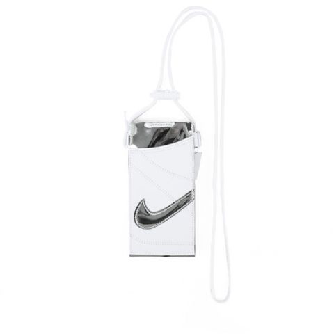 Nike Premium [HQ6924-013] 手機斜背包 側背包 皮革 可觸控 手機包 輕量 銀