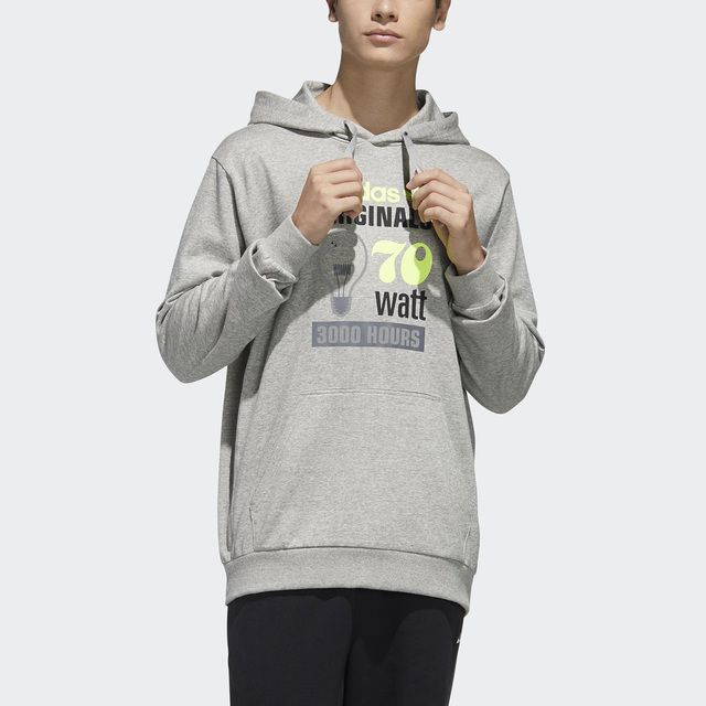 ADIDAS 愛迪達  Hoodie 70 Celeb [FT5845] 男 連帽上衣 帽T 經典 休閒 復古 國際版 毛圈布 灰