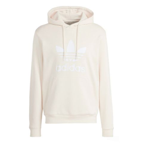 ADIDAS 愛迪達 Adidas Trefoil Hoody [IM9408] 男 連帽 上衣 帽T 運動 經典 三葉草 休閒 棉質 米白