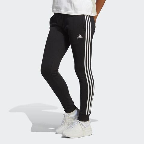 ADIDAS 愛迪達 W 3S FT CF PT [IC8770] 女 長褲 亞洲版 運動 休閒 訓練 合身 毛圈布 舒適 黑