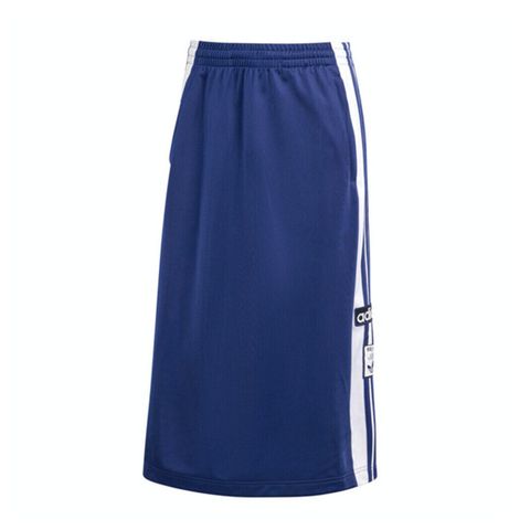 Adidas Adibreak Skirt IP0720 女 長裙 運動 休閒 復古 三葉草 按扣 拉鍊口袋 藍白
