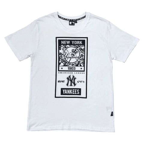 MLB-洋基隊LOGO圖樣短T(男)