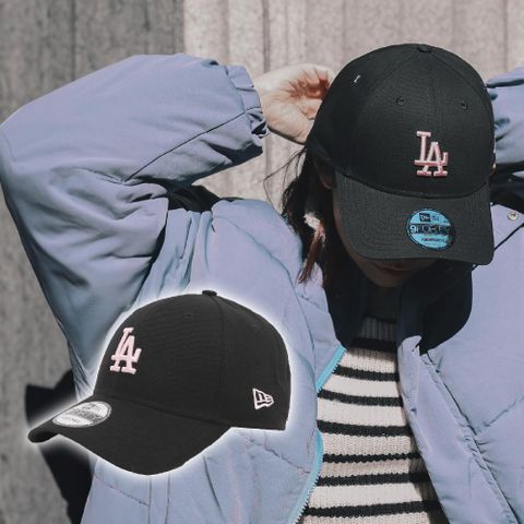 New Era 棒球帽 MLB 黑 粉 LA 940帽型 可調式頭圍 洛杉磯道奇 帽子 老帽 NE13956979